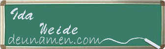 Ida Weide Visitenkarte